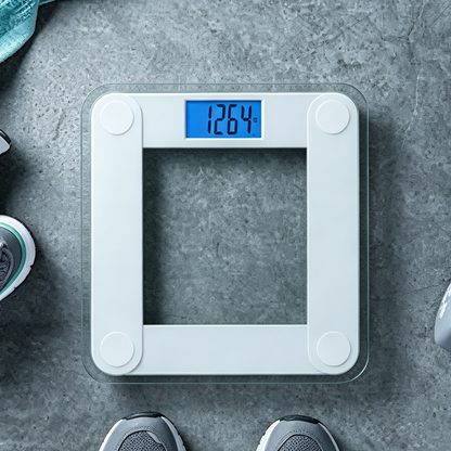 Precision Digital Bathroom Scale With Backlit LCD Screen